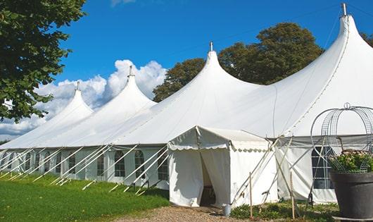 multiple portable restrooms for large-scale outdoor events, ensuring availability for all guests in Horizon City